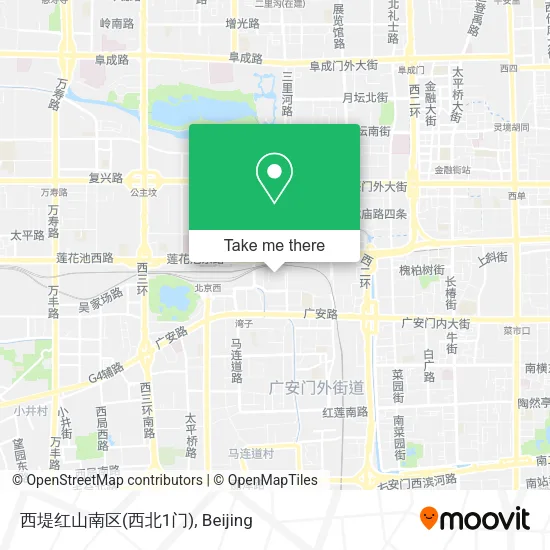 西堤红山南区(西北1门) map