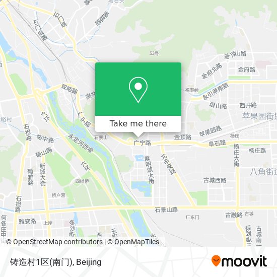 铸造村1区(南门) map