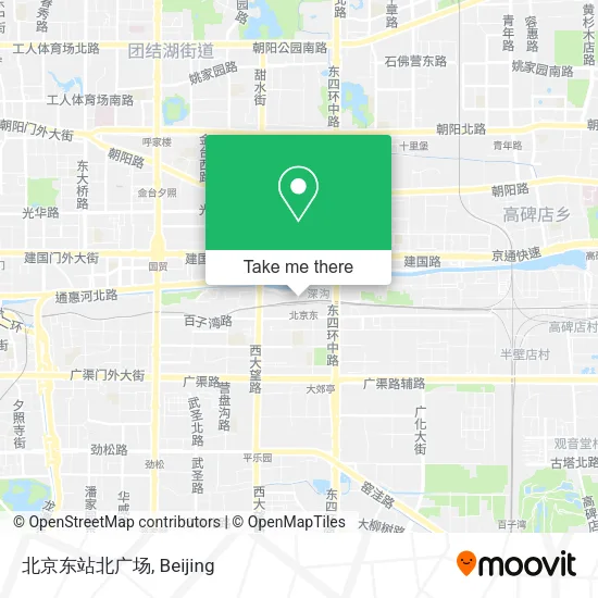 北京东站北广场 map