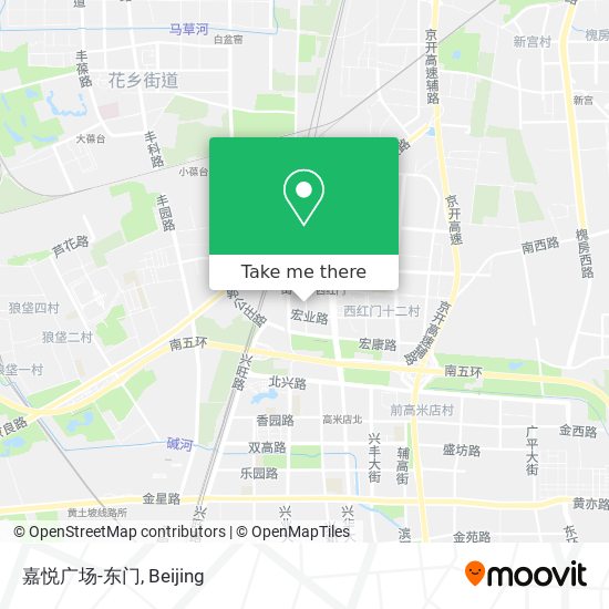 嘉悦广场-东门 map
