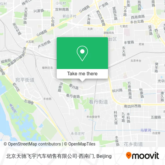 北京天驰飞宇汽车销售有限公司-西南门 map