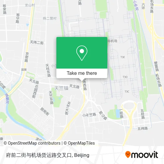 府前二街与机场货运路交叉口 map