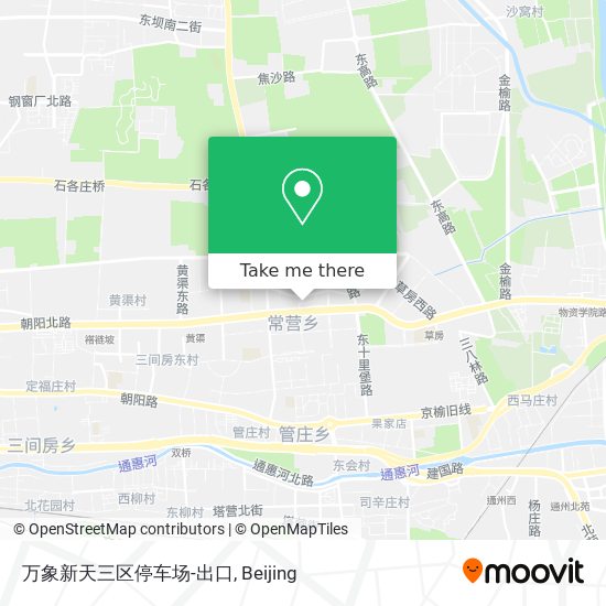 万象新天三区停车场-出口 map