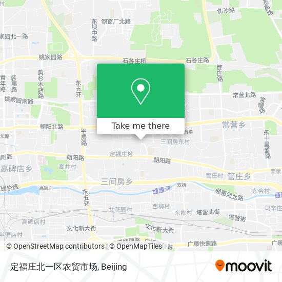 定福庄北一区农贸市场 map