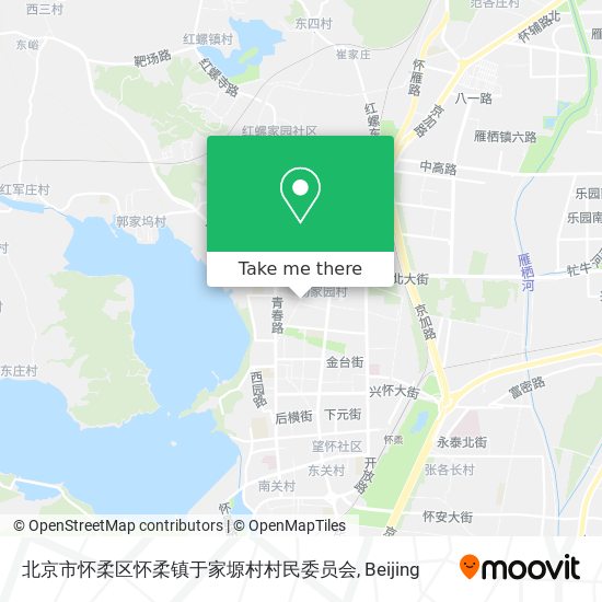 北京市怀柔区怀柔镇于家塬村村民委员会 map