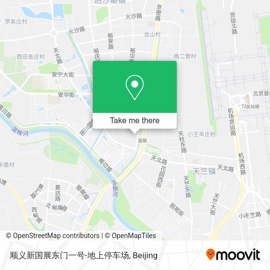 顺义新国展东门一号-地上停车场 map