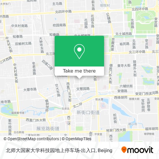 北师大国家大学科技园地上停车场-出入口 map