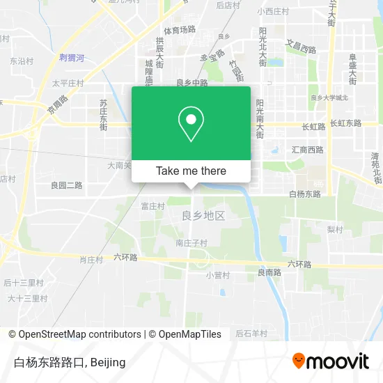 白杨东路路口 map