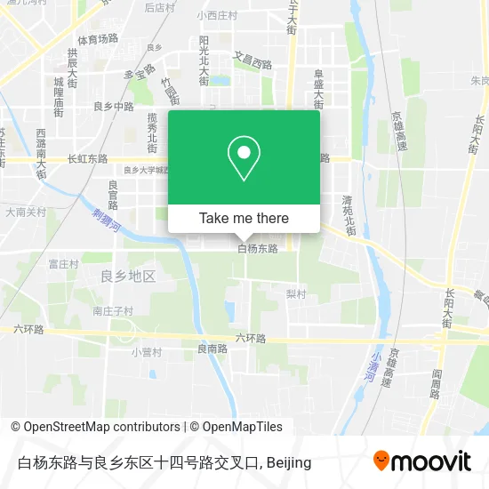 白杨东路与良乡东区十四号路交叉口 map