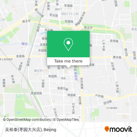 吴裕泰(枣园大兴店) map