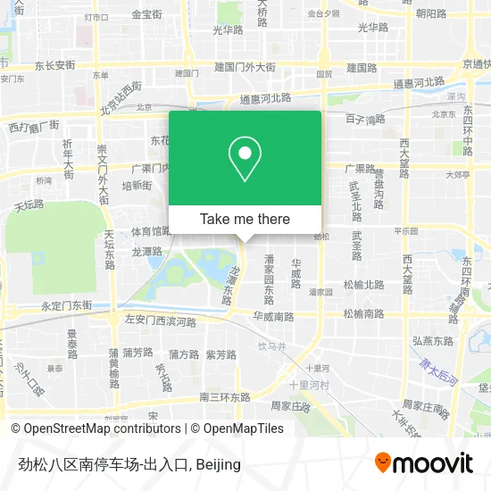 劲松八区南停车场-出入口 map