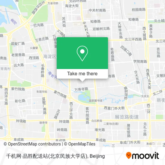 千机网·品胜配送站(北京民族大学店) map