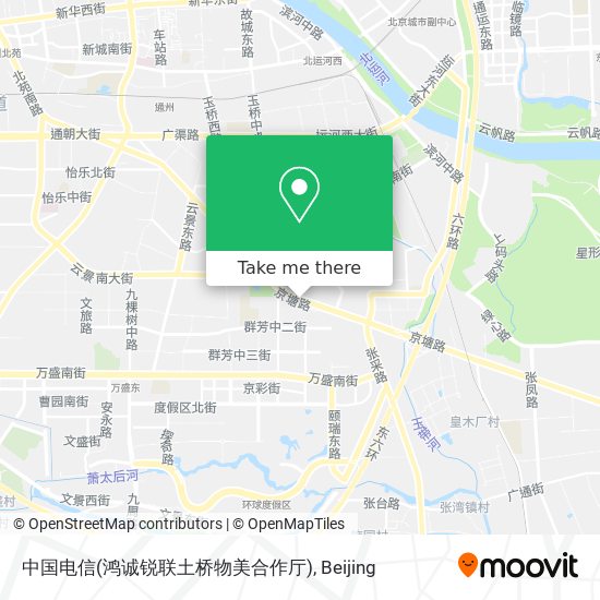中国电信(鸿诚锐联土桥物美合作厅) map