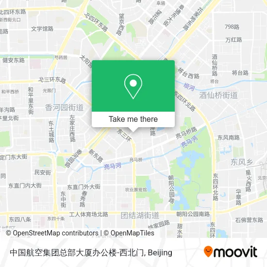 中国航空集团总部大厦办公楼-西北门 map