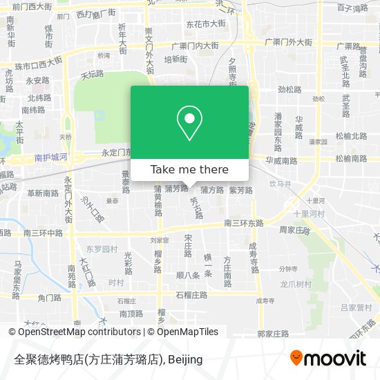 全聚德烤鸭店(方庄蒲芳璐店) map