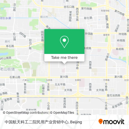 中国航天科工二院民用产业营销中心 map