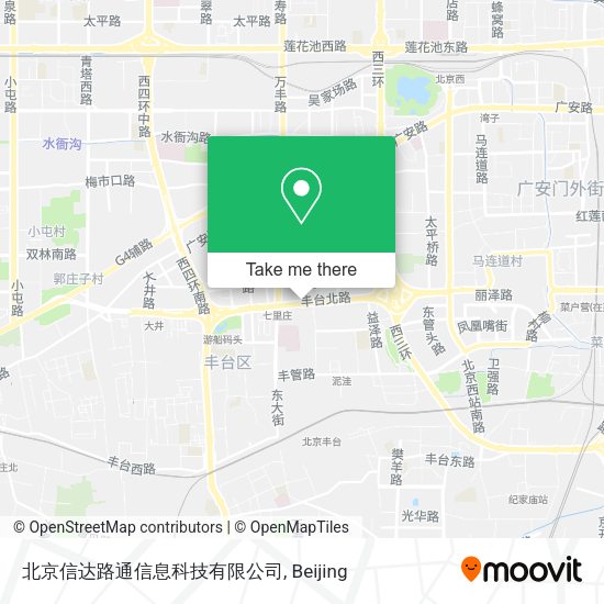 北京信达路通信息科技有限公司 map