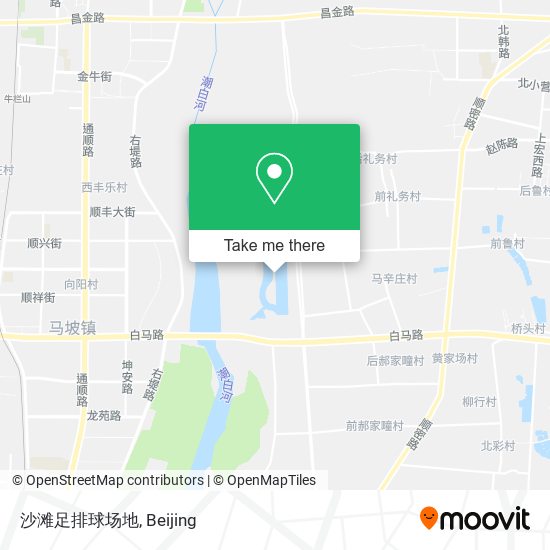 沙滩足排球场地 map