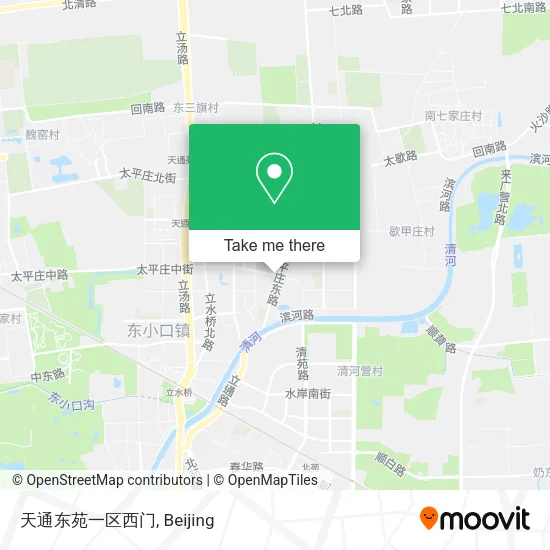 天通东苑一区西门 map