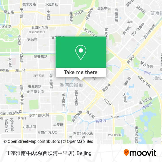 正宗淮南牛肉汤(西坝河中里店) map