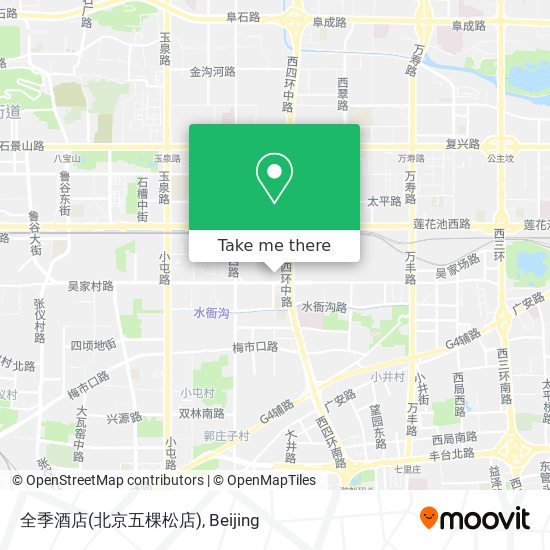 全季酒店(北京五棵松店) map