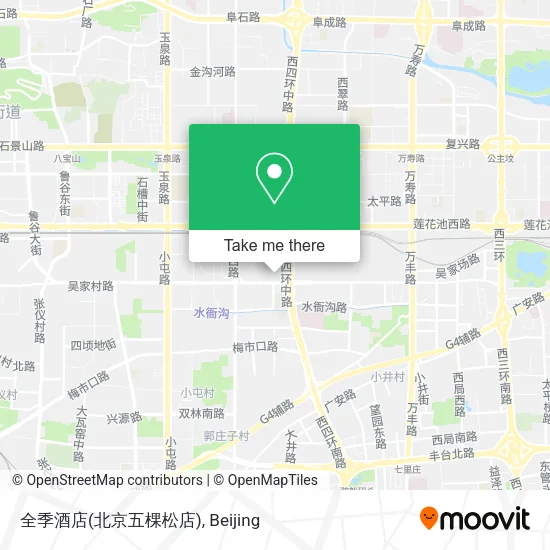 全季酒店(北京五棵松店) map