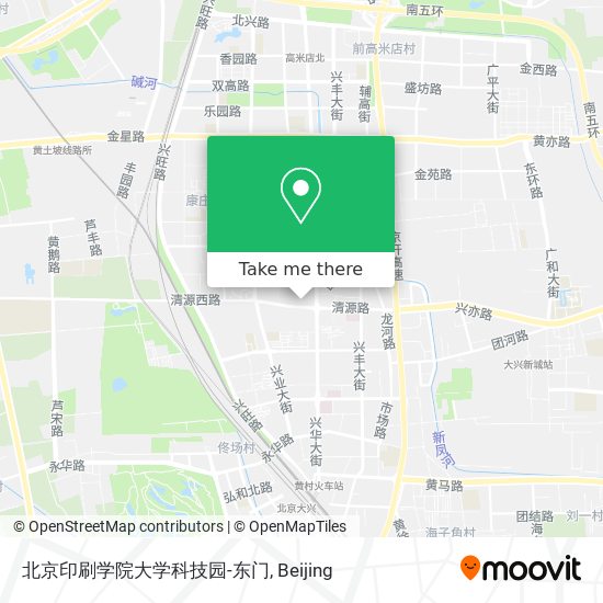 北京印刷学院大学科技园-东门 map