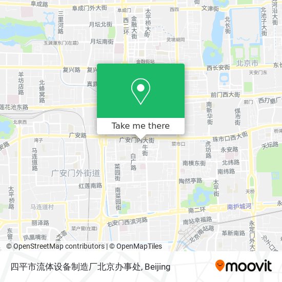 四平市流体设备制造厂北京办事处 map