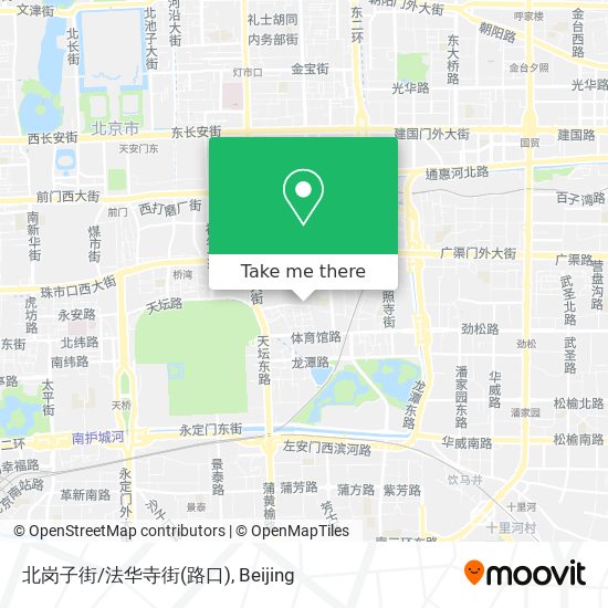 北岗子街/法华寺街(路口) map