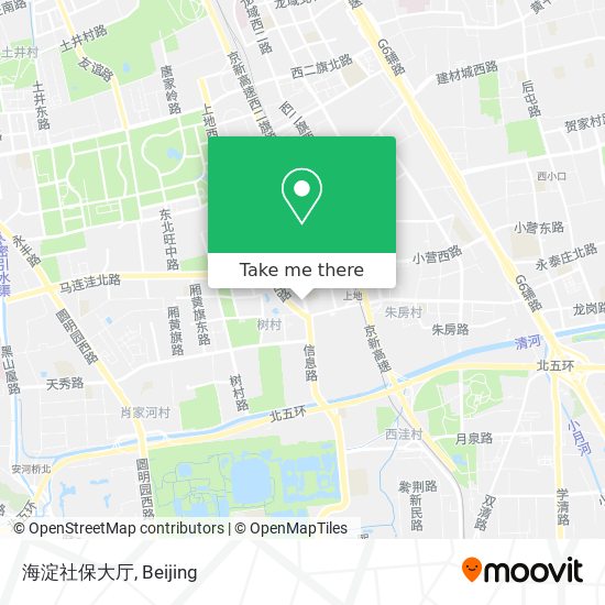 海淀社保大厅 map