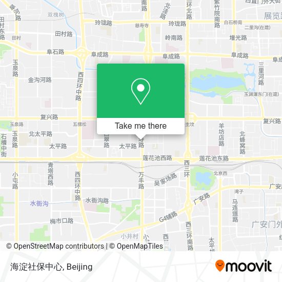 海淀社保中心 map