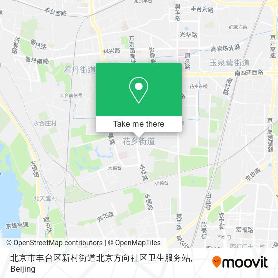 北京市丰台区新村街道北京方向社区卫生服务站 map