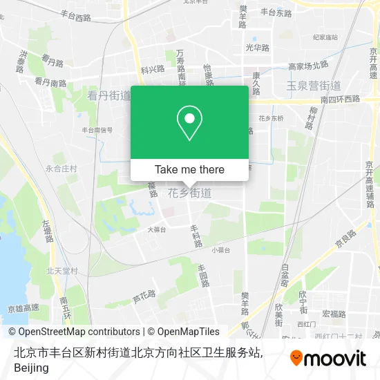 北京市丰台区新村街道北京方向社区卫生服务站 map