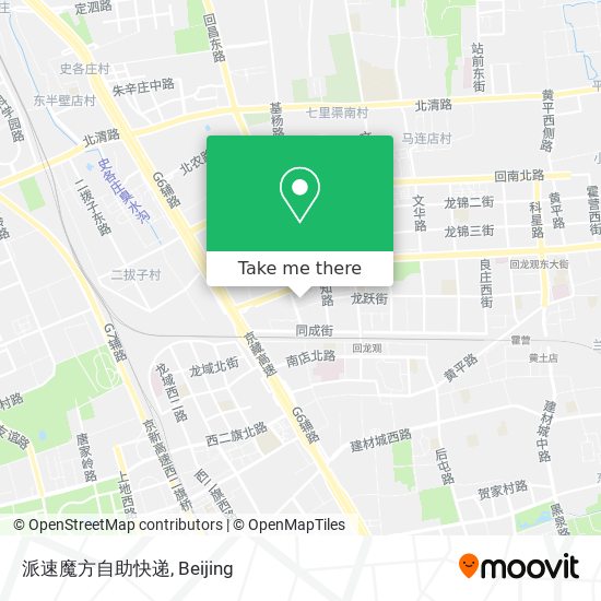 派速魔方自助快递 map