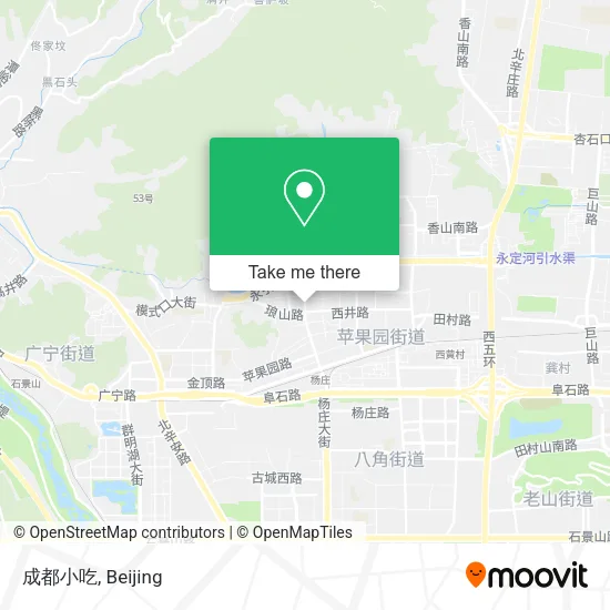 成都小吃 map