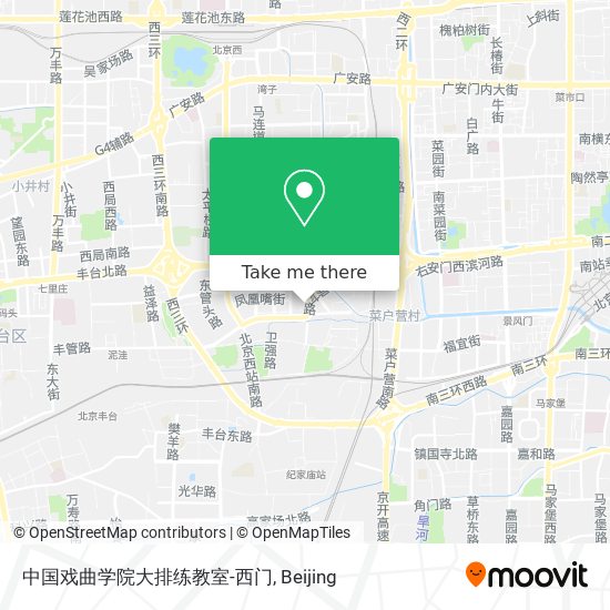 中国戏曲学院大排练教室-西门 map