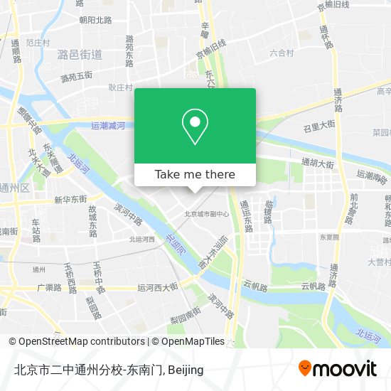 北京市二中通州分校-东南门 map