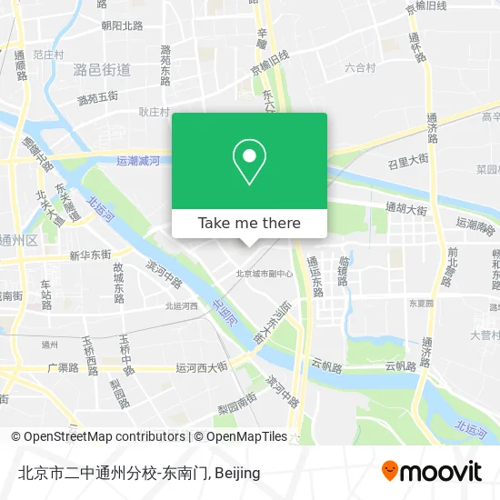 北京市二中通州分校-东南门 map