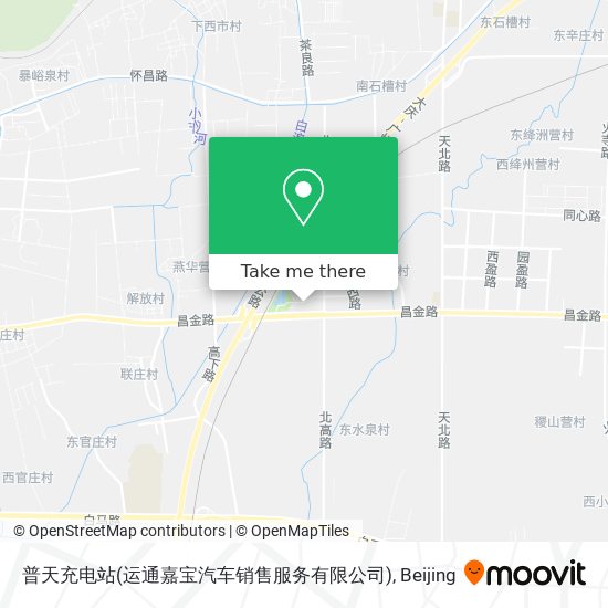 普天充电站(运通嘉宝汽车销售服务有限公司) map