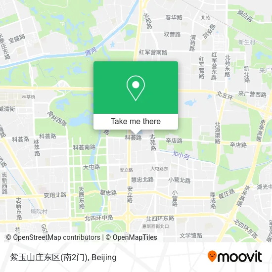 紫玉山庄东区(南2门) map