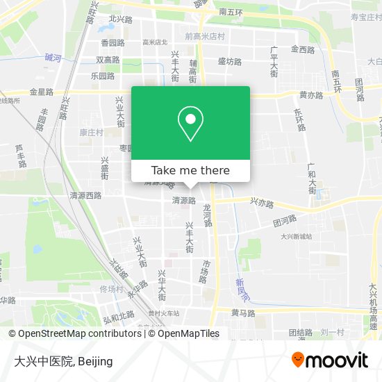 大兴中医院 map