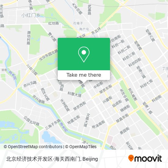 北京经济技术开发区-海关西南门 map