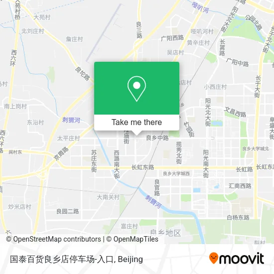 国泰百货良乡店停车场-入口 map