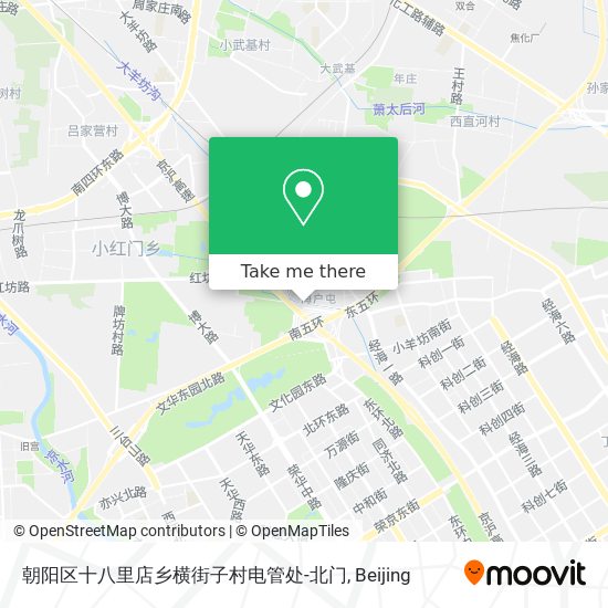 朝阳区十八里店乡横街子村电管处-北门 map