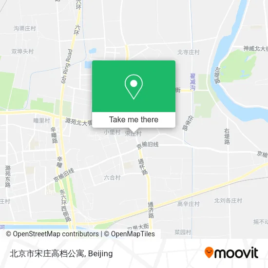 北京市宋庄高档公寓 map