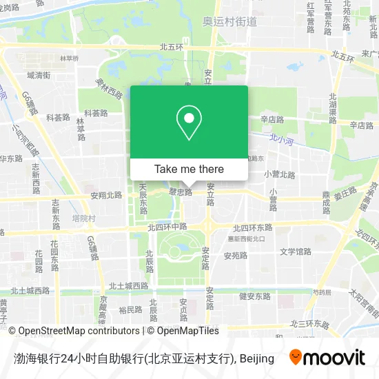渤海银行24小时自助银行(北京亚运村支行) map