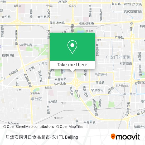 居然安康进口食品超市-东1门 map