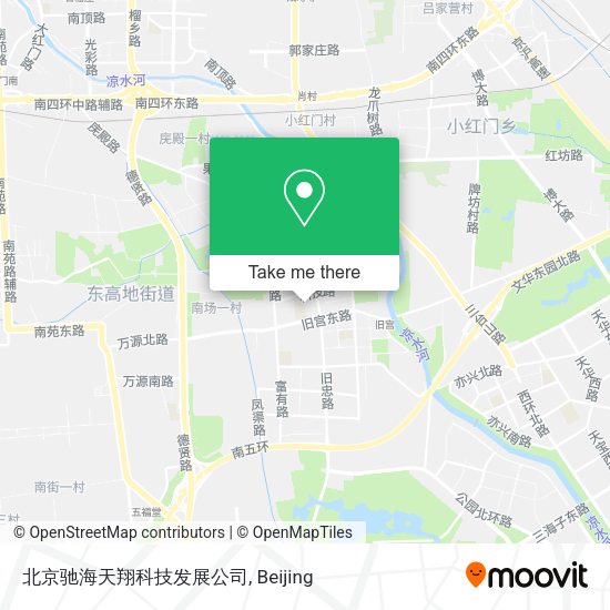 北京驰海天翔科技发展公司 map
