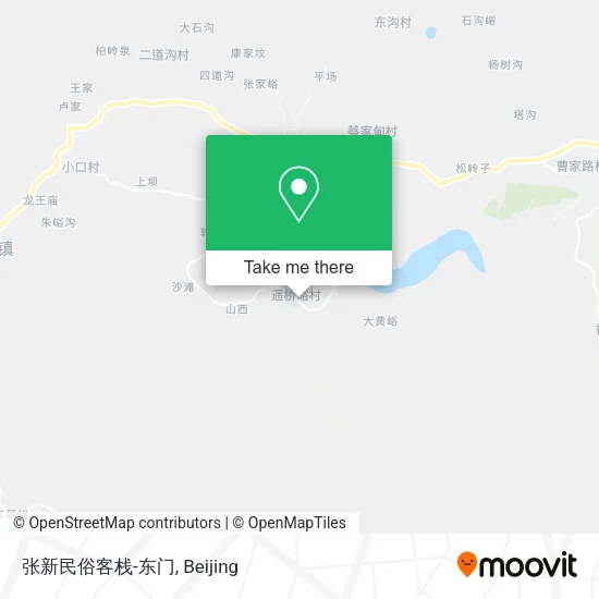 张新民俗客栈-东门 map