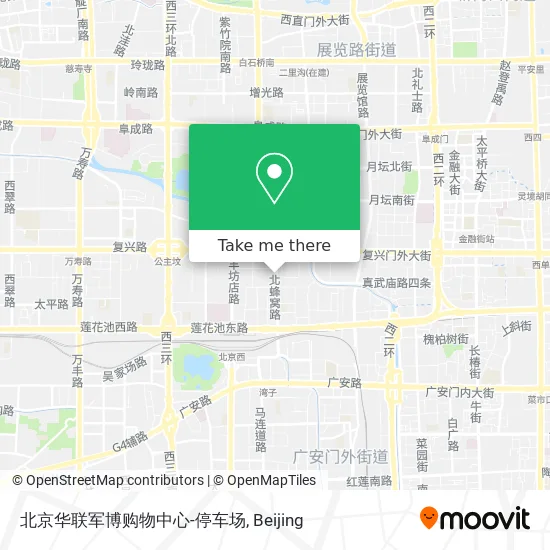 北京华联军博购物中心-停车场 map